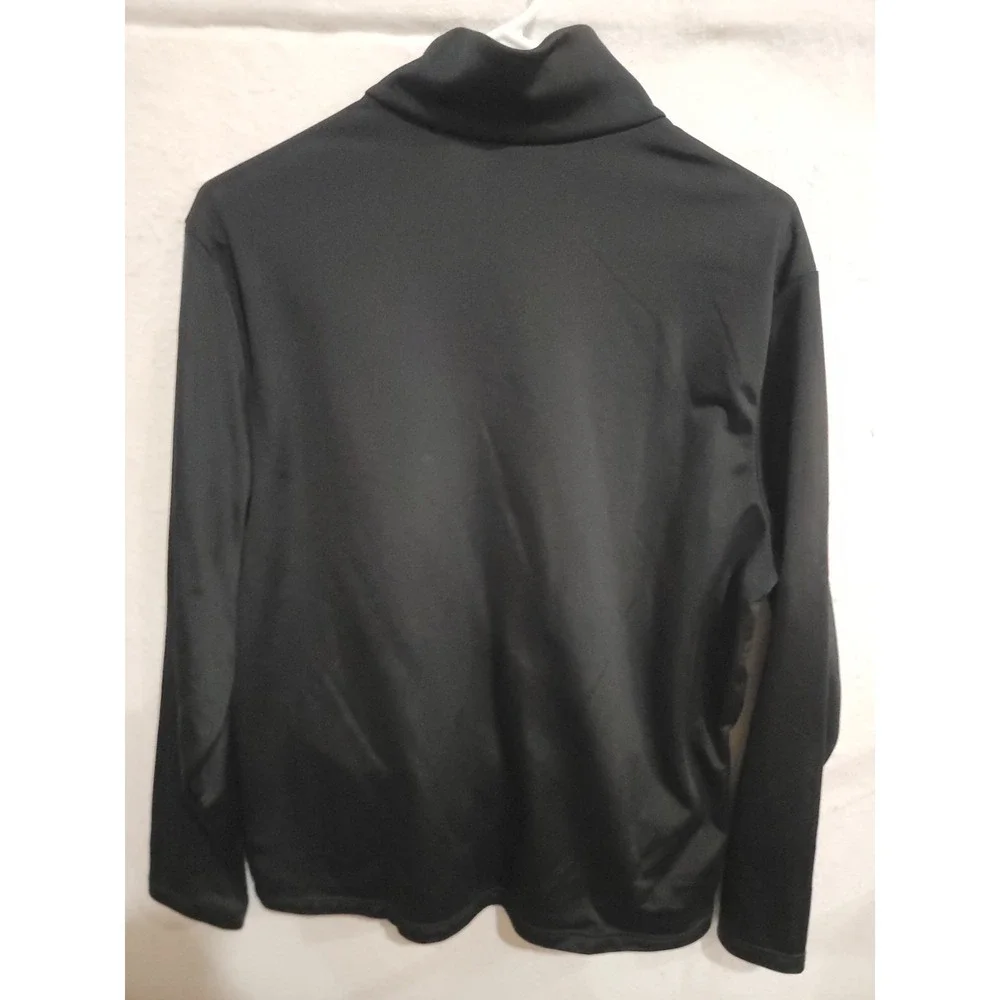 adidas Jacket L Men Black Full Zip Tricot Track Jacket Zip Pockets KD3632‎ Large